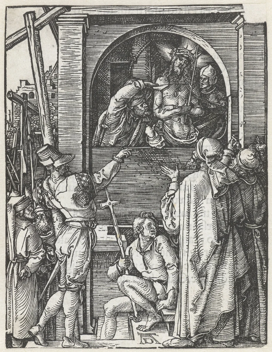 Christus aan het volk getoond (Ecce homo) by Unknown, print, 1509