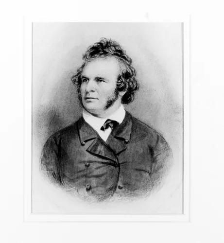 Self-Portrait by George Hewitt Cushman, artwork, 1847-1850