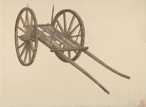 Ox Cart by Wilbur M Rice, index of american design, 1935-1942