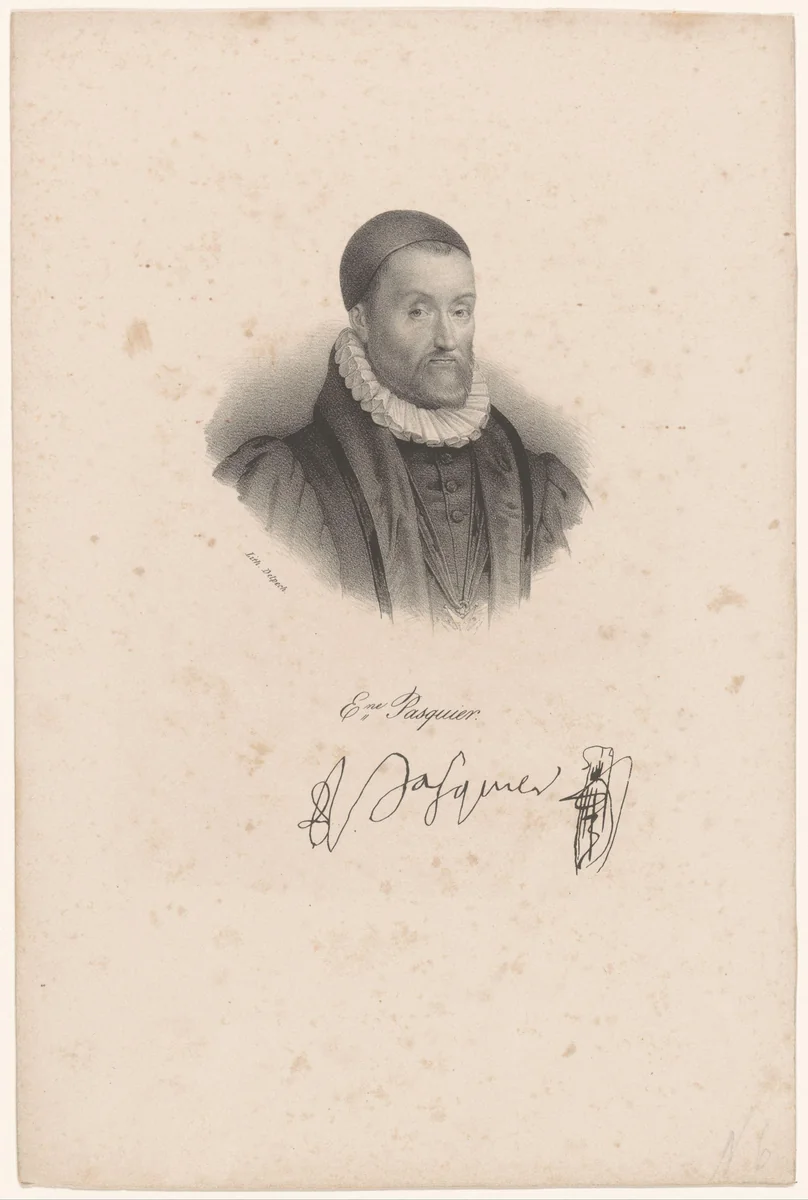 Portret van Étienne Pasquier by anonymous, print, 1818-1842