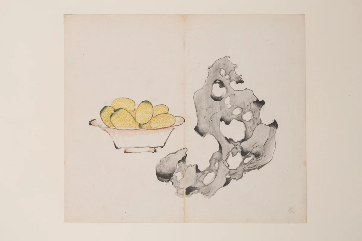 Page from the Ten Bamboo Studio Manual of Painting and Calligraphy by Hu Zhengyan, print, 1633