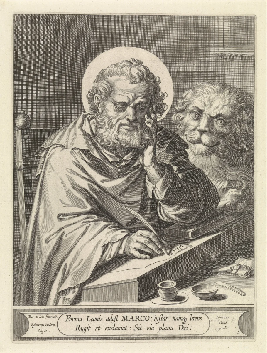 Evangelist Marcus by Unknown, print, 1590-1637