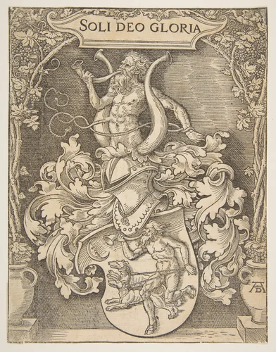 The Arms of Johann Tscherte by Albrecht Dürer, print, 1485-1528