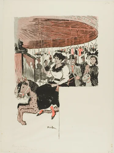 Brune by Théophile Alexandre Steinlen, print, 1893