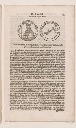 Penning met portret van keizer Albertus by Adolph Roelofsz Rutgers, print, 1617