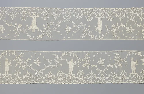 Strook applicatiekant met Petrus en Johannes by anonymous, other, 1800