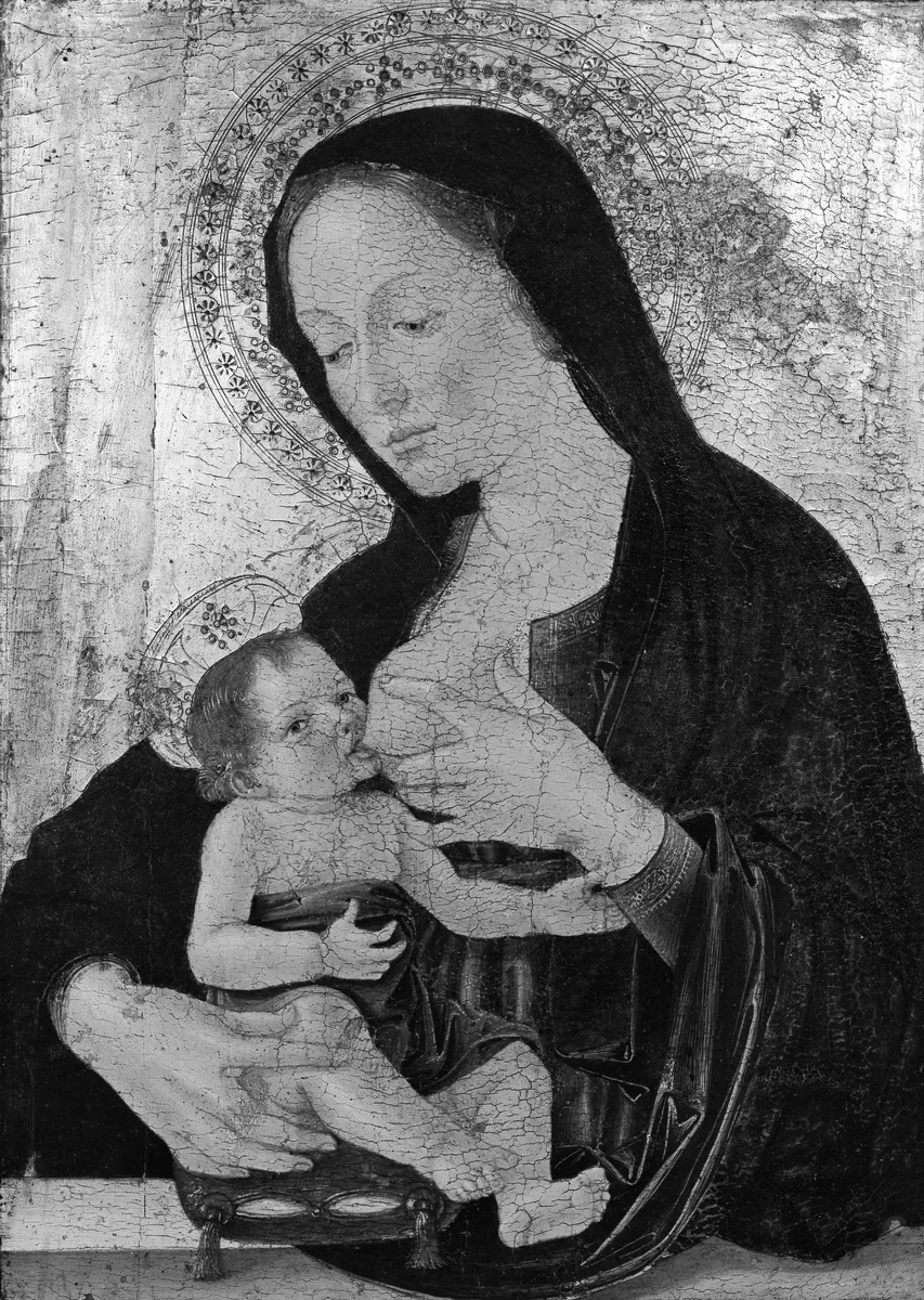 Madonna and Child by Antoniazzo Romano, painting, 1452-1512