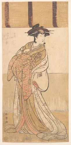 Nakamura Riko in the Role of Oiso no Tora by Katsukawa Shunjō, print, 1782