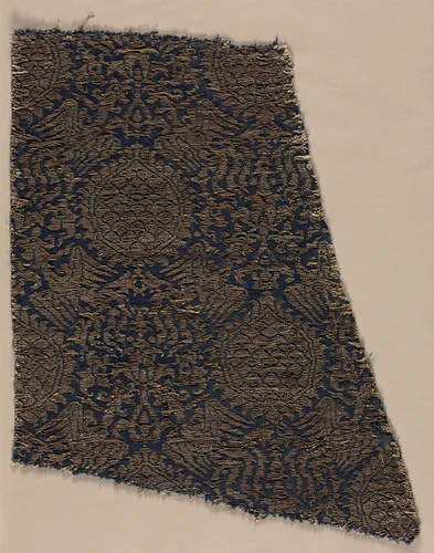 Lampas with phoenixes and palmettes by Unknown, textile, 1275-1399