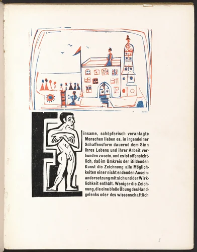 Ornament from Kirchner Zeichnungen (Kirchner Drawings) by Ernst Ludwig Kirchner, volume, 1925