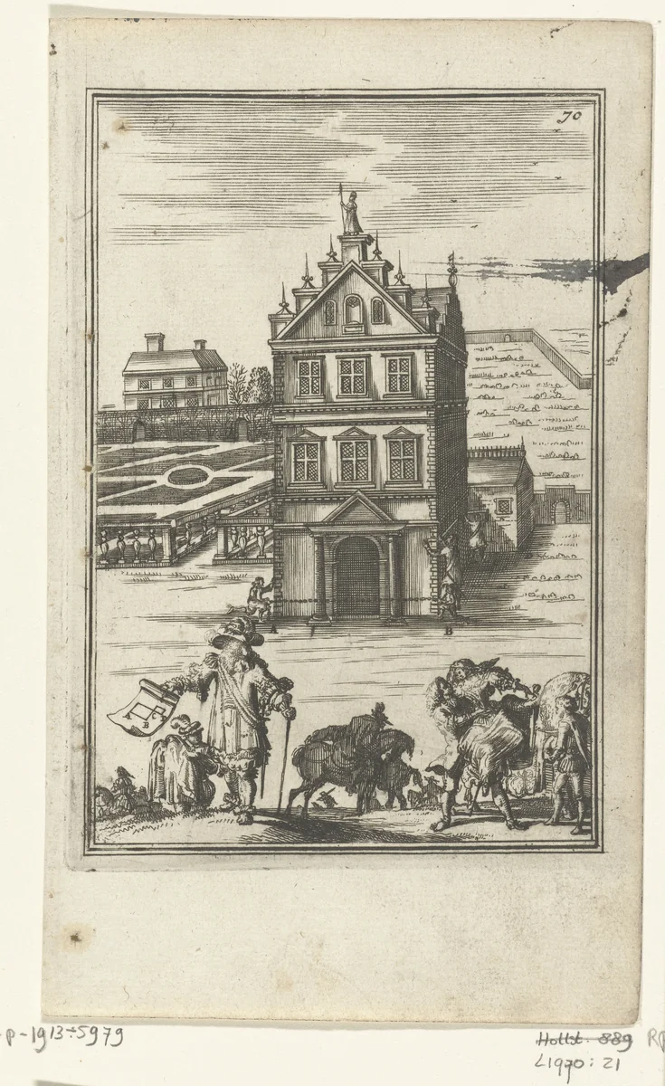 Illustratie voor 'Den Arbeid van Mars' van Allain Manesson Mallet by Romeyn de Hooghe, print, 1672