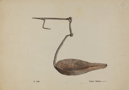 Lamp by Lyman Young, index of american design, 1937