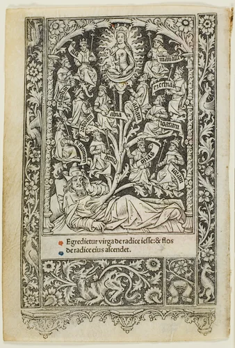 The Tree of Jesse, from a book of hours by Thielmann Kerver, print, 1505-1510