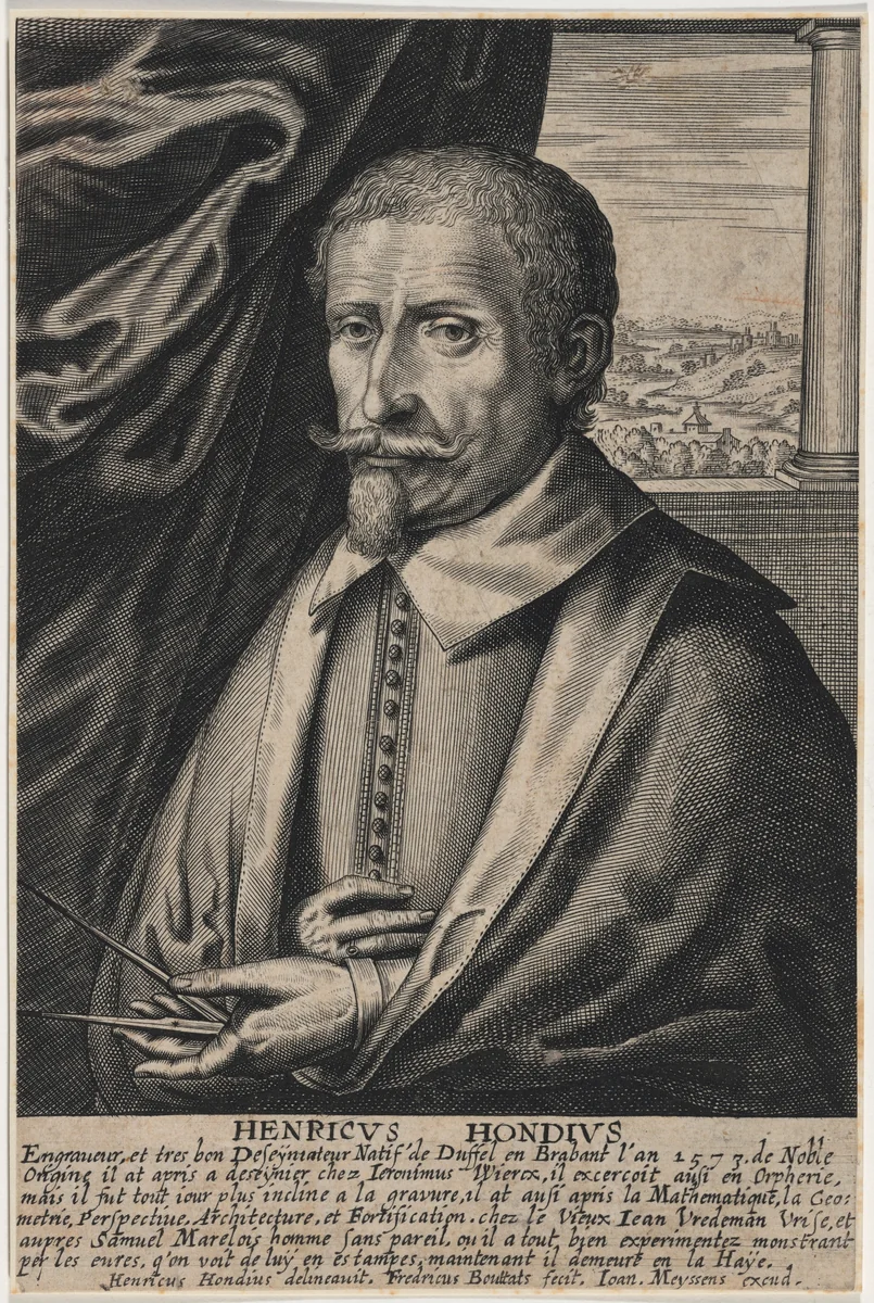 Hendrik Hondius by Frederick Bouttats II, print, 1610-1676