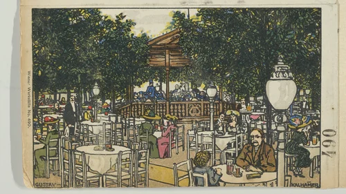 Hüttledorf Brewery, A. Brusatti by Gustav Kalhammer, print, 1912