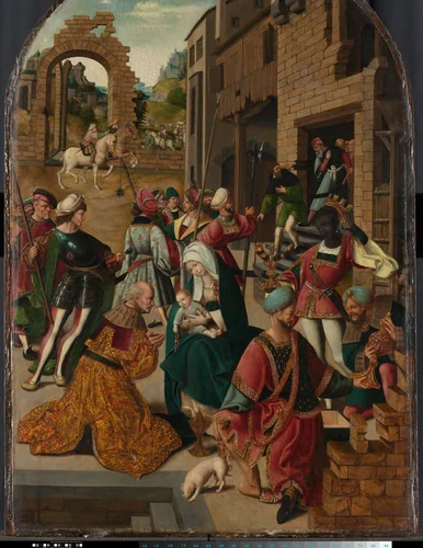 The Adoration of the Magi by Unknown, painting, 1510-1515