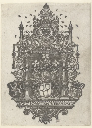 Blazoen van het St Lucasgild te Antwerpen by Unknown, print, 1526