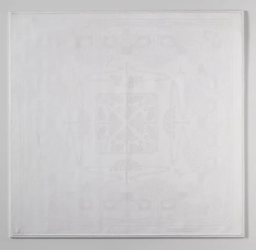 Servet met een bloempatroon by John, other, 1900-1905
