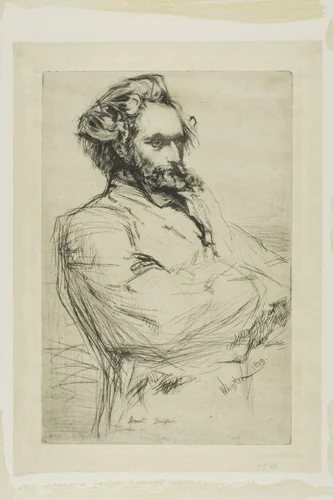 C. L. Drouet, Sculptor by James McNeill Whistler, print, 1859