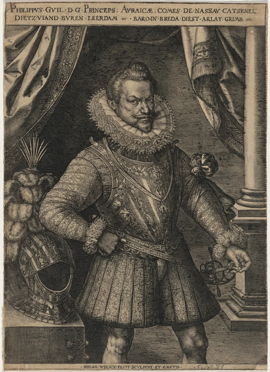 Philip William, Prince of Orange by Johan Wierix, print, 1549-1615