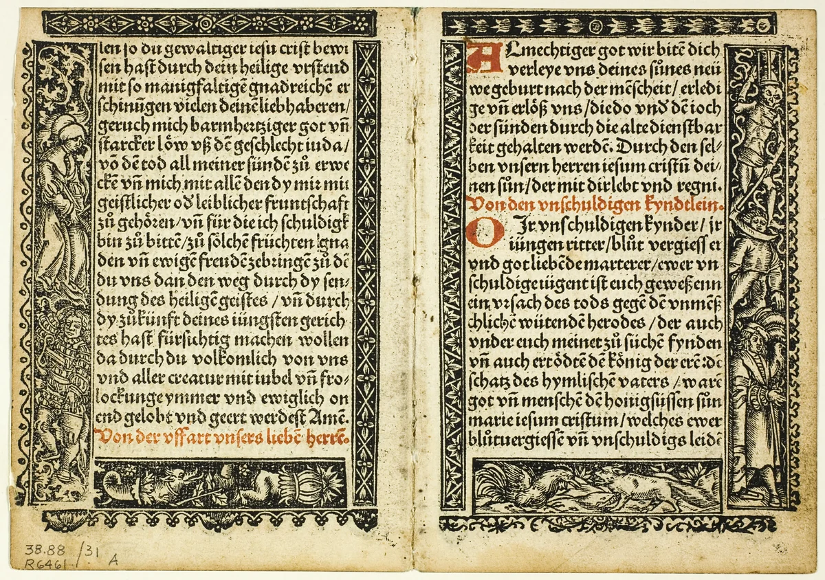 Illustration from Hortulus animae, plate 31 from Woodcuts from Books of the XVI Century by Unknown Artist, print, 1514