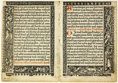 Illustration from Hortulus animae, plate 31 from Woodcuts from Books of the XVI Century by Unknown Artist, print, 1514