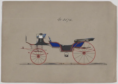 Vis-à-vis #3574 by Brewster & Co., drawing, 1880