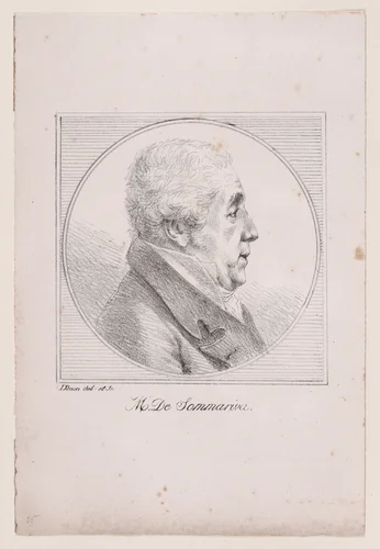 Portrait of M. de Sommarives by Dominique Vivant Denon, print, 1800-1825