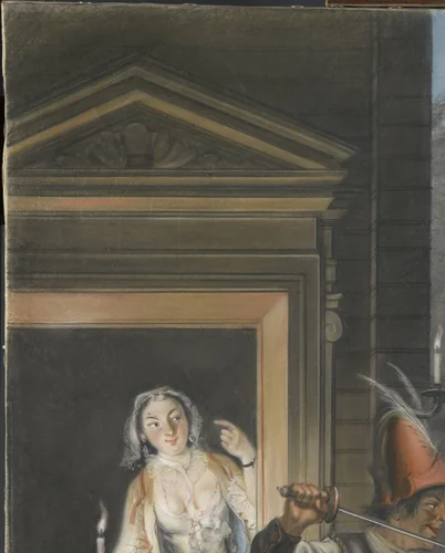 Untitled by Cornelis Troost, drawing, 1745