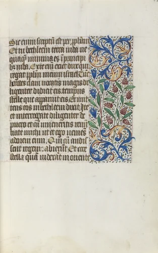 Book of Hours (Use of Rouen): fol. 17r by Master of the Geneva Latini, book, 1465-1475