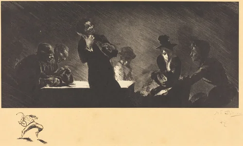 The Mandolin Player (Mandoliniste) by Henri Patrice Dillon, print, 1893