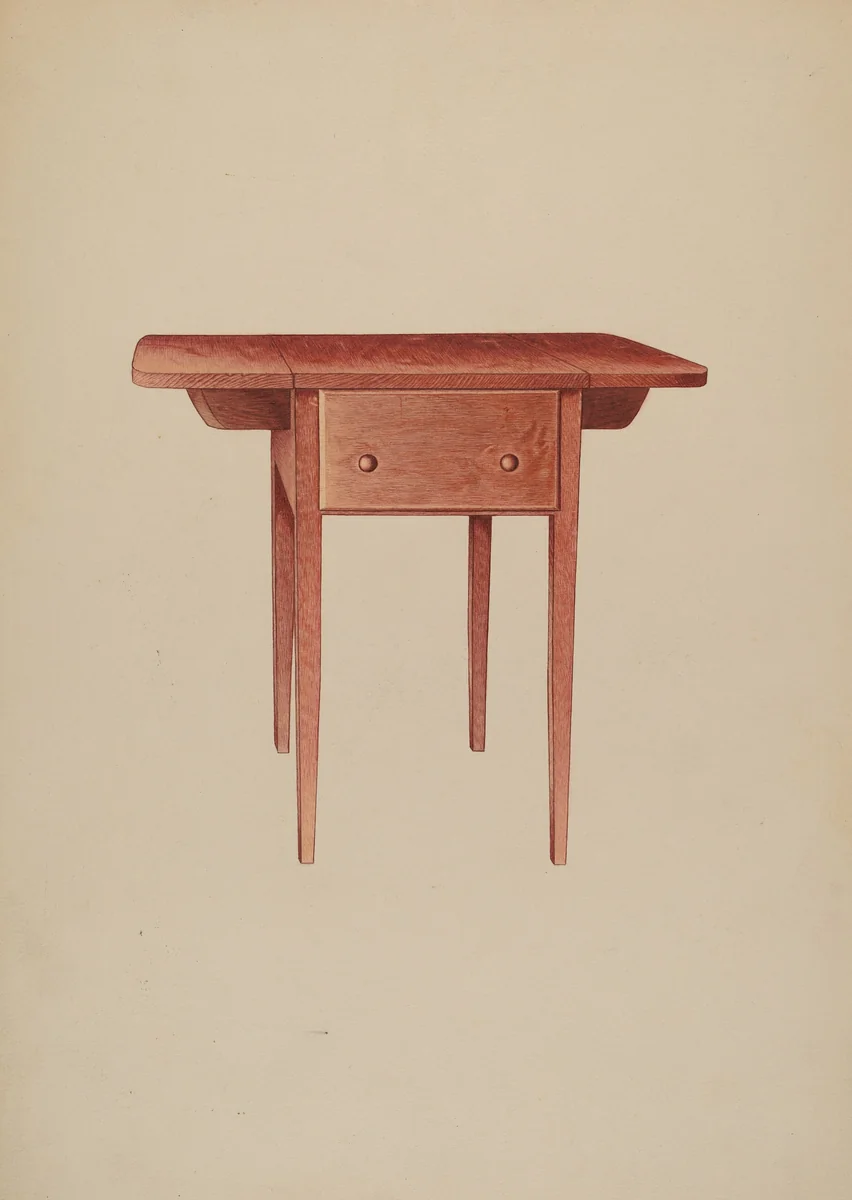 Occasional Table by Albert Ryder, index of american design, 1937