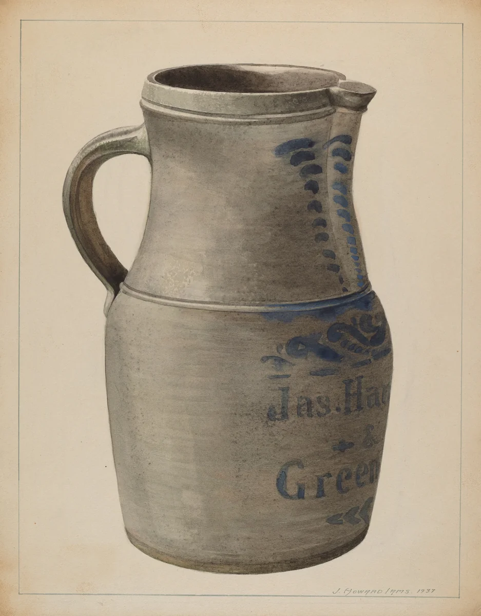Batter Pitcher by J. Howard Iams, index of american design, 1937