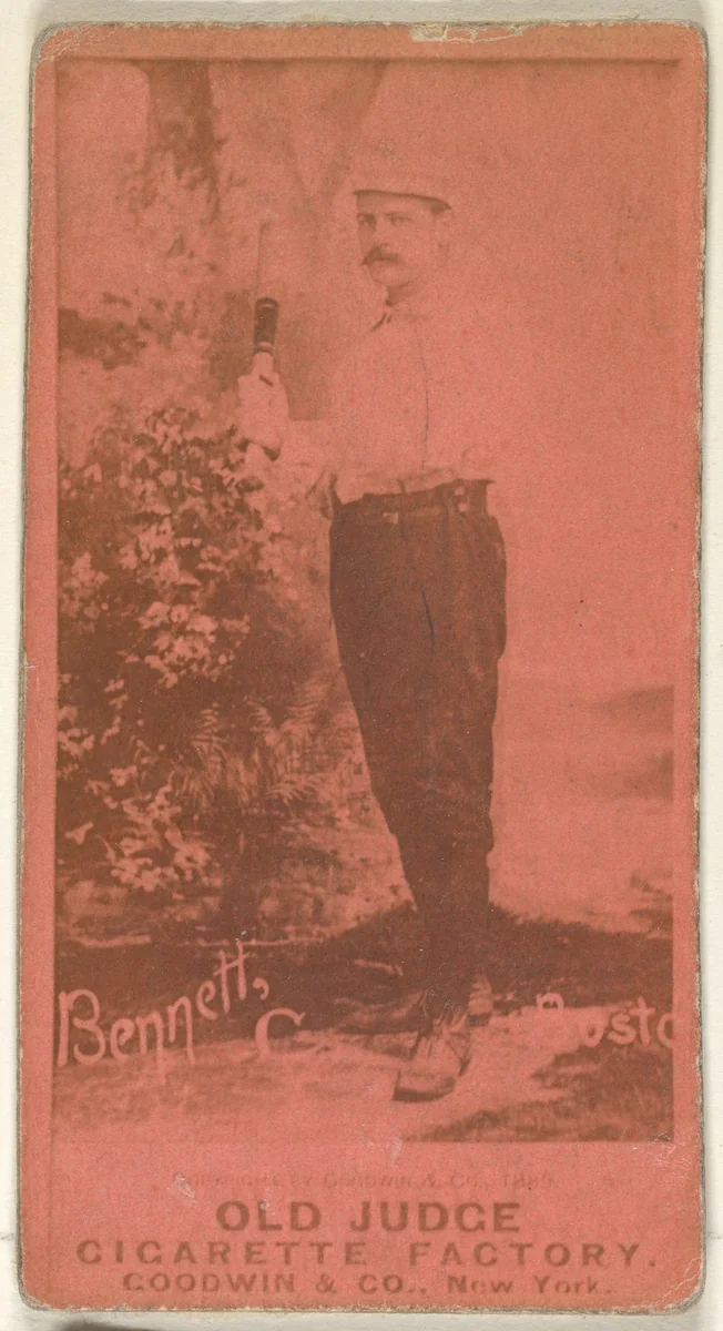 Bennett, Catcher, Boston, from the Old Judge series (N172) for Old Judge Cigarettes by Goodwin & Company, photograph, 1887-1890