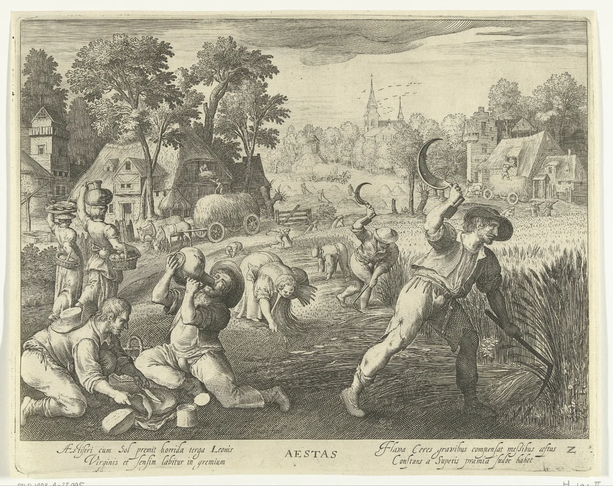 Zomer by Unknown, print, 1581-1656