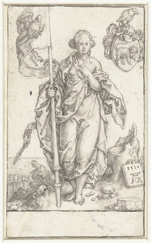 Geduld by Heinrich Aldegrever, drawing, 1551