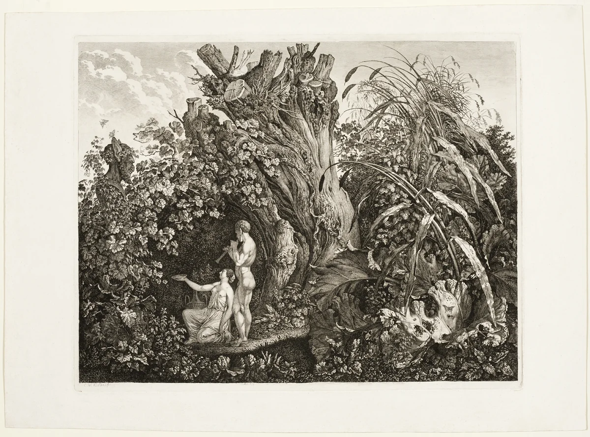 The Sacrifice of Pan by Carl Wilhelm Kolbe, print, 1808-1815
