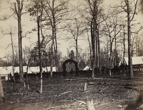 Field Hospital, Second Army Corps, Brandy Station by Alexander Gardner, photograph, 1864