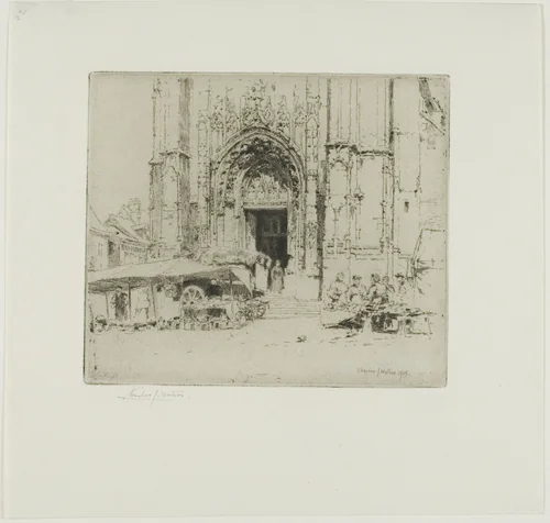 Neufchatel en Bray by Charles John Watson, print, 1905