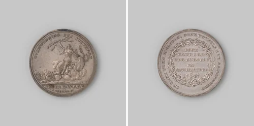 Op het gevecht aan de vaart bij Jutphaas by Johannes Michiel Lageman, metalwork, 1787