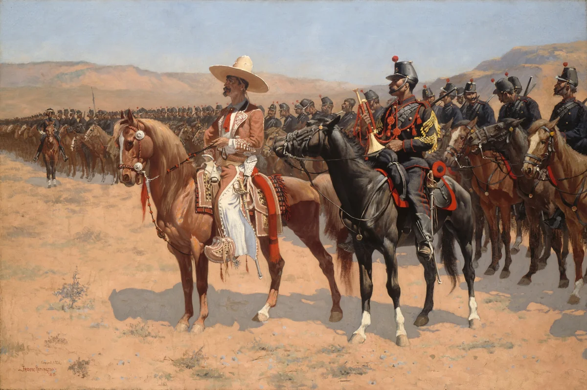The Mexican Major by Frederic Remington, painting, 1889