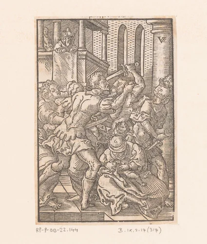 Kindermoord te Betlehem by Unknown, print, 1552