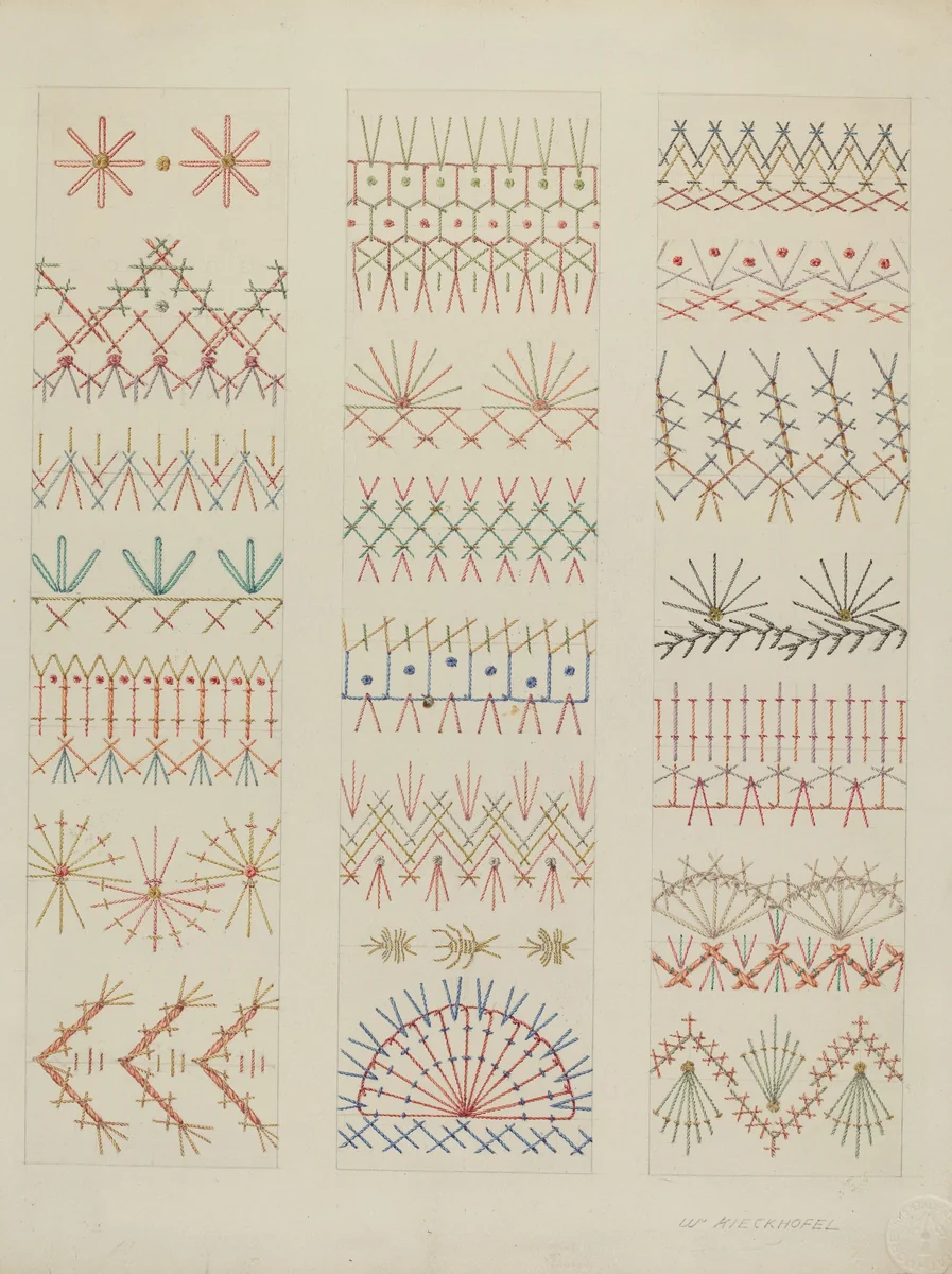 Crazy Quilt by William Kieckhofel, index of american design, 1938
