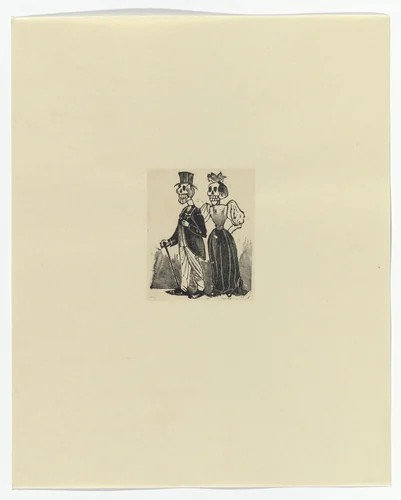 The Couple by José Guadalupe Posada, print