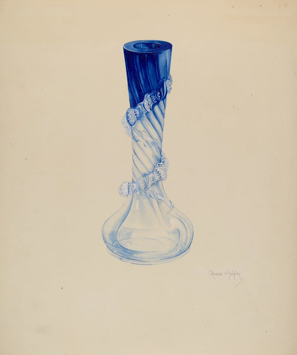 Vase by Grace Halpin, index of american design, 1938