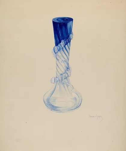 Vase by Grace Halpin, index of american design, 1938