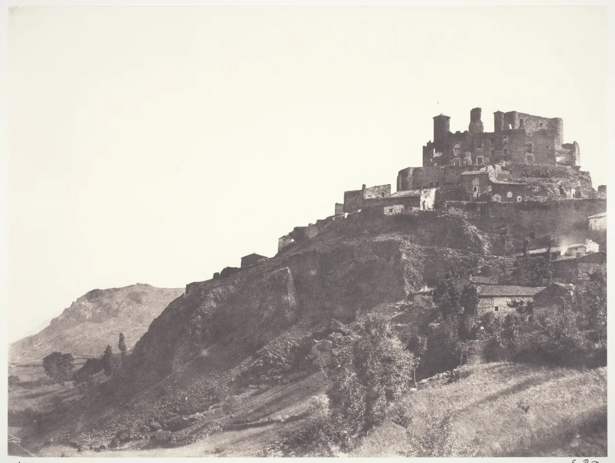 Chateau de Murol en Auvergne by Édouard Baldus, photograph, 1852