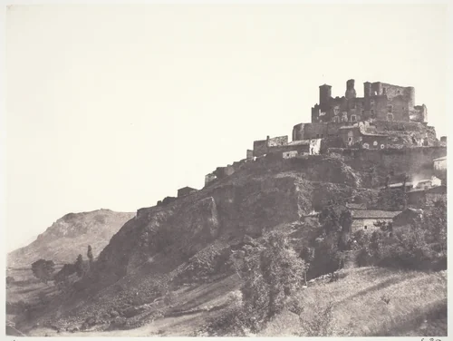 Chateau de Murol en Auvergne by Édouard Baldus, photograph, 1852