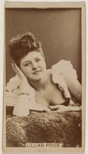 Lillian Price, from the Actresses series (N245) issued by Kinney Brothers to promote Sweet Caporal Cigarettes by Kinney Brothers Tobacco Company, photograph, 1890