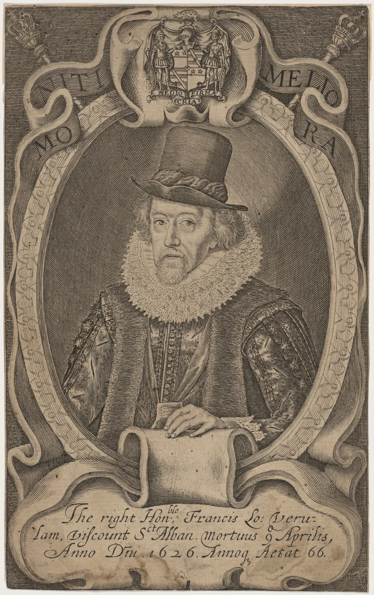 Sir Francis Bacon by Simon van de Passe, print, 1638